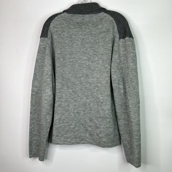 Vintage Munsingwear Grey Button Front Cardigan Sweater Size Large - Picture 4 of 7